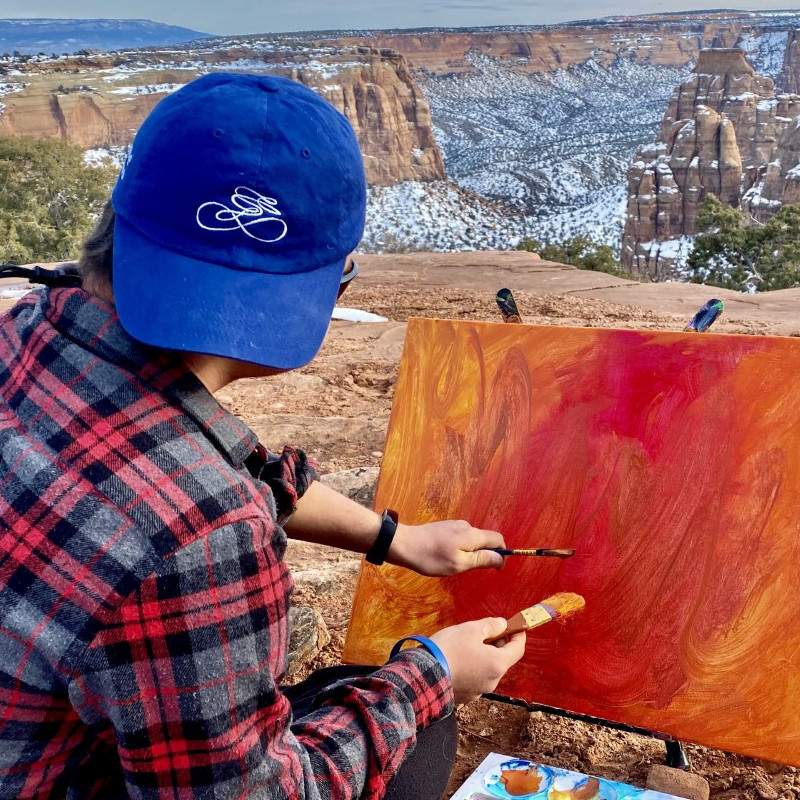 Painting on the Colorado National Monument